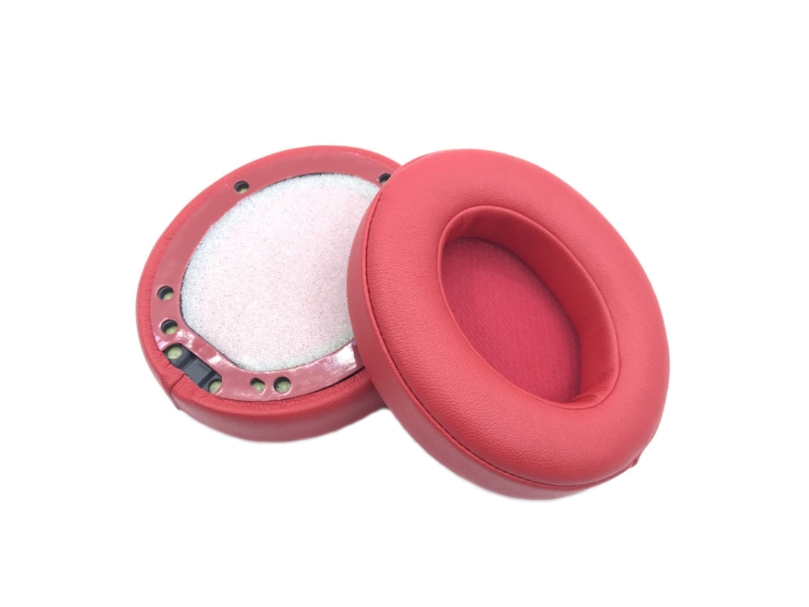 Almofada Para Auscultadores Beats Studio 3.0 De Orelhas De Espuma Macia Vermelho