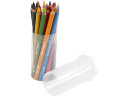 Conjunto De Lápis De Cor Jumbo Edu Edu, 18 Peças