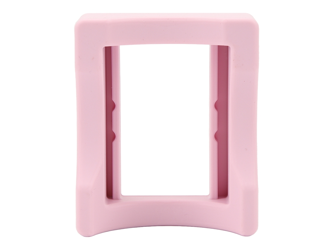 Apoio de Copo Silicone Anti deslizante Rosa com Ranura
