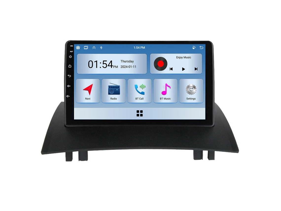 Central Multimídia Carplay Gps 6 Gb 128 Gb Para Renault Megane 2 (2002-2009) Android Auto Bluetooth