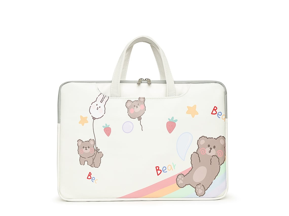Mochila Para Laptop Com Estampa De Desenho Animado Fofo De 15,6 Polegadas (urso)