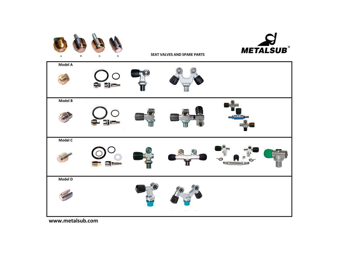 Metalsub Tank Valve Stem Model C