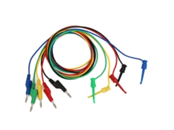 Cabo de Teste com Plugue Banana 4mm e Clip 5pcs S/MARCA