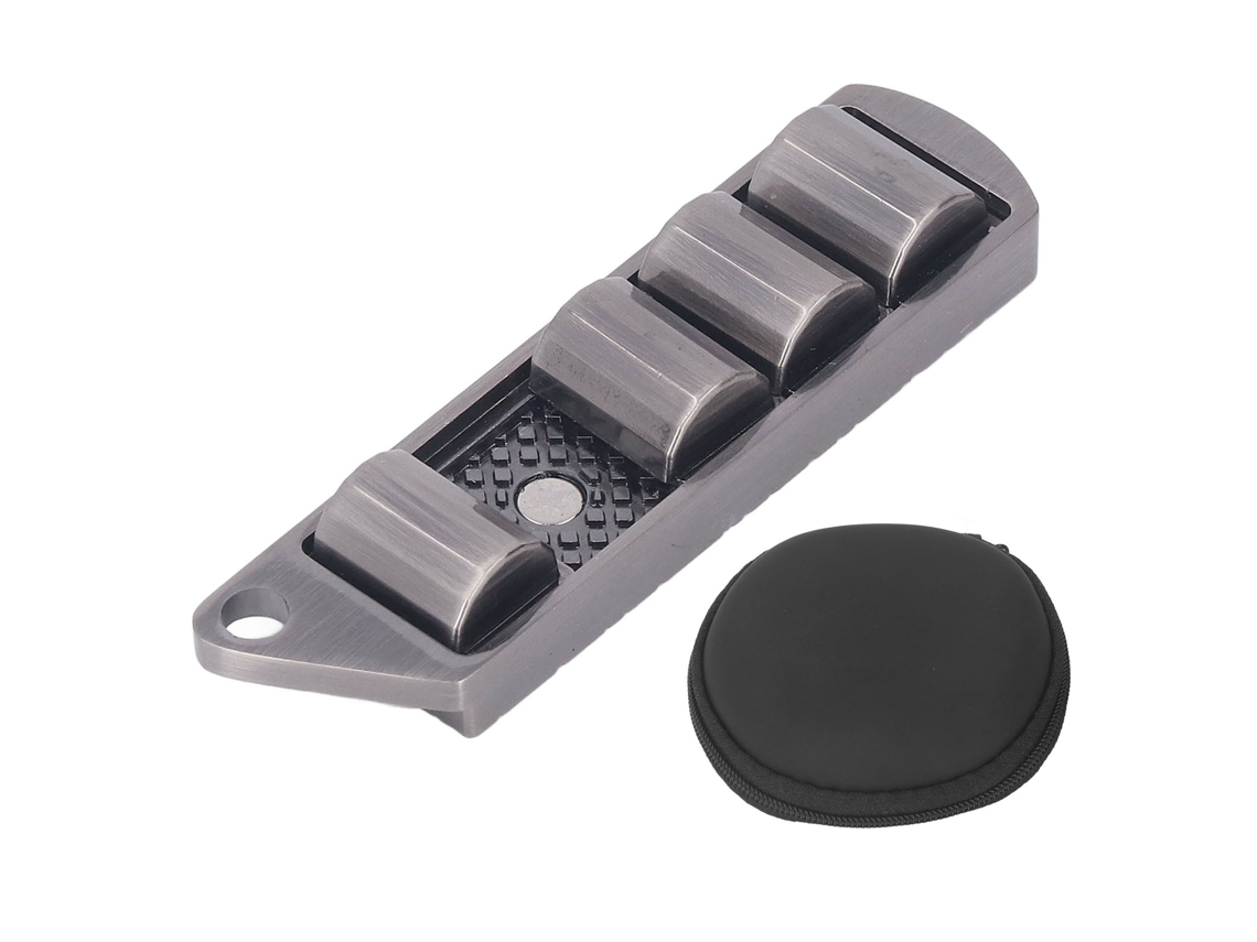 Mali brinquedo de Deslize Magnético de Metal para Adultos Tdah Autismo Alivio de Estresse Prata