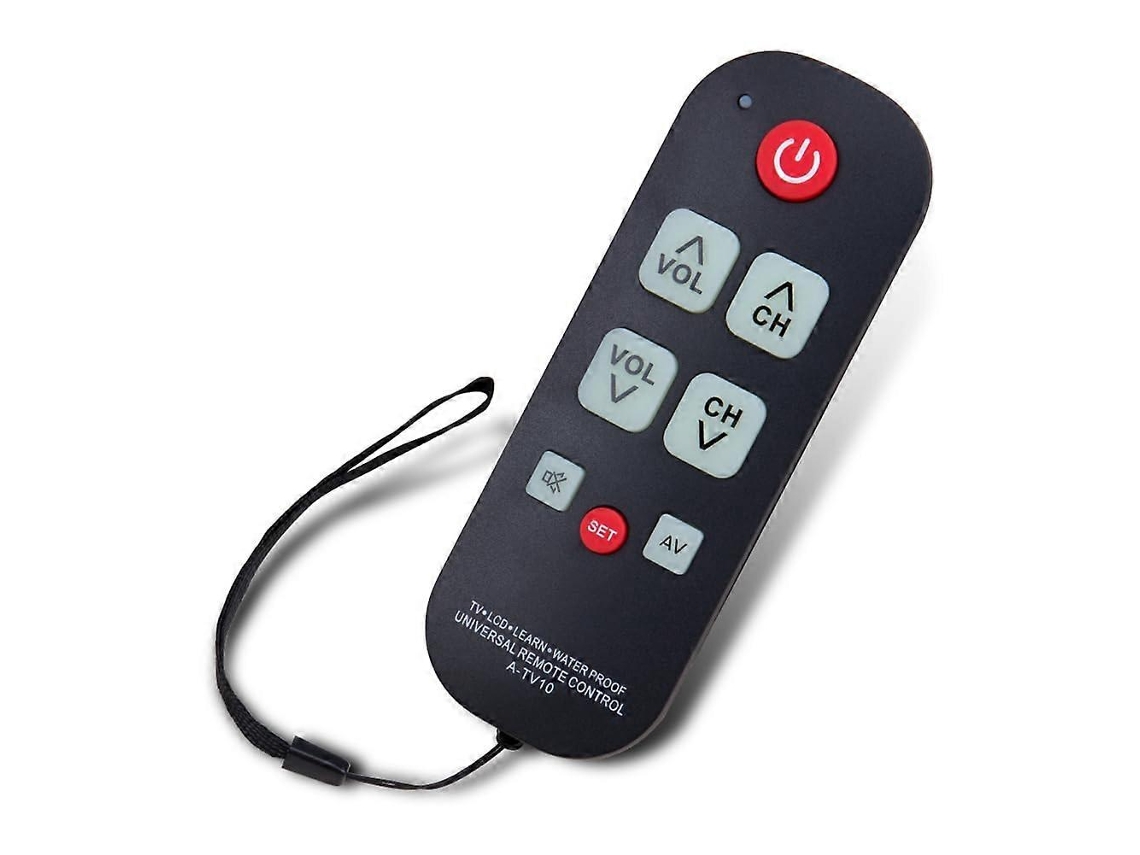 Controle Remoto A-tv10 Para Idosos, Controle Universal Simples E À Prova D'água Com Luz Led Para Todos Os Modelos De Tv