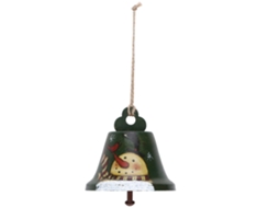 Pendente Campainha Árvore Natal Boneco Neve Verde