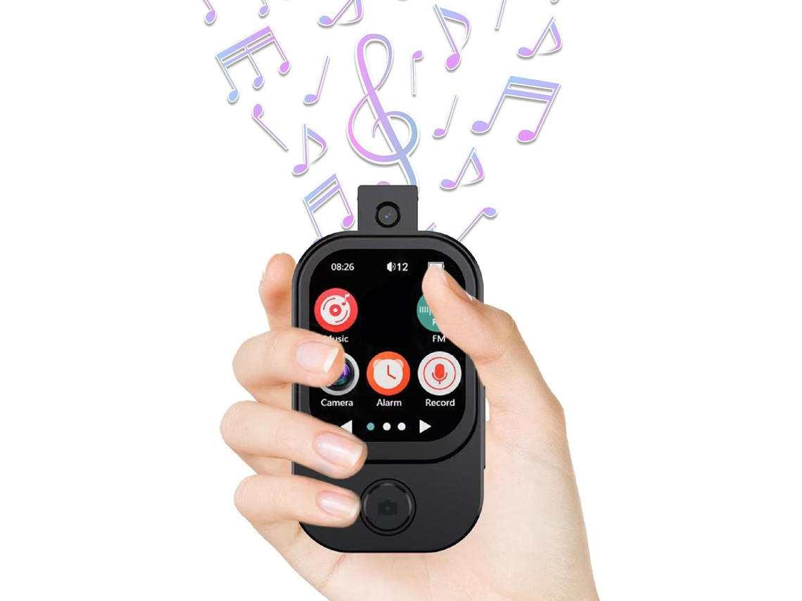 Reprodutor De Mp3 Com Bluetooth 5.4 E Câmera, Música Digital Portátil