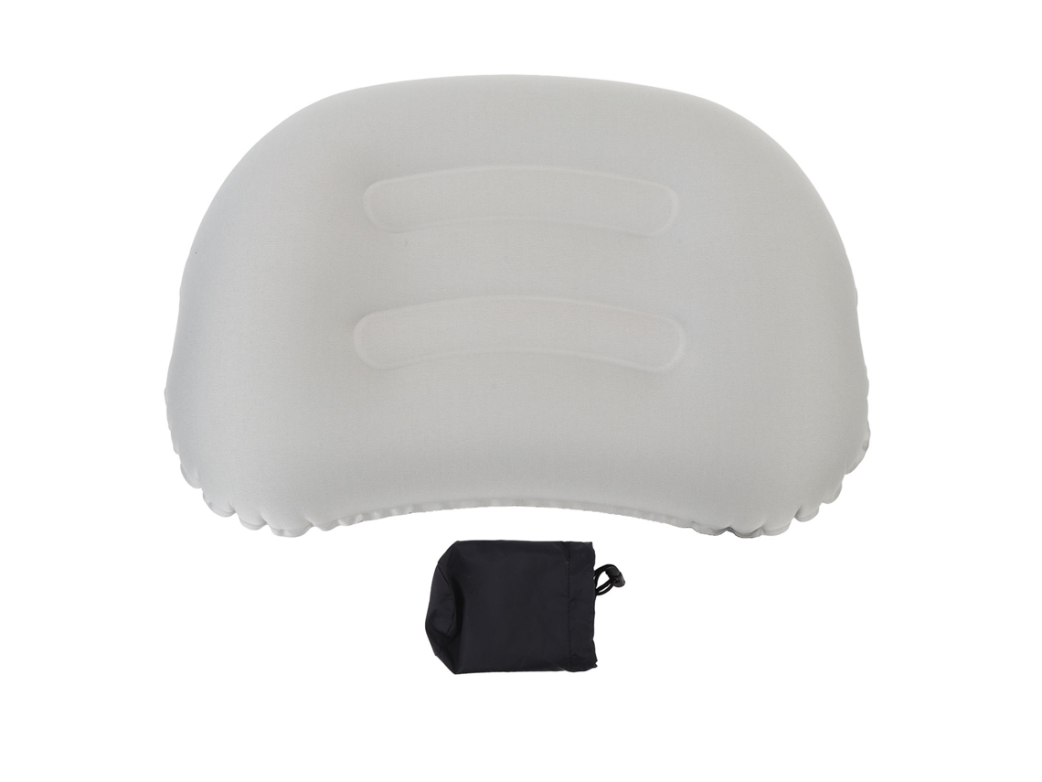 2026yncm-almohada Hinchable Para Viajes Soporte Lumbar Portátil Plegable Para Avión Tren Oficina Gris