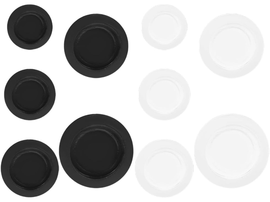Magiclulu 10-tampas De Borracha Redondas Para Cofrinhos, Fecho Versátil E Substituição Para Caixas De Poupança 25mm A