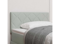 Vidaxl Cabeceira Cinzento-claro 90 Cm Veludo