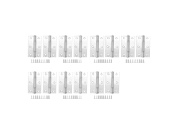 Dobradiças De Aço Inoxidável Laxiscreed 3" Pequenas, Pack Com 7 Pares Para Móveis E Projetos De Carpintaria