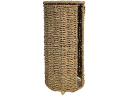Porta Papel Higiênico Com Tampa, Decoração Em Tecido Natural