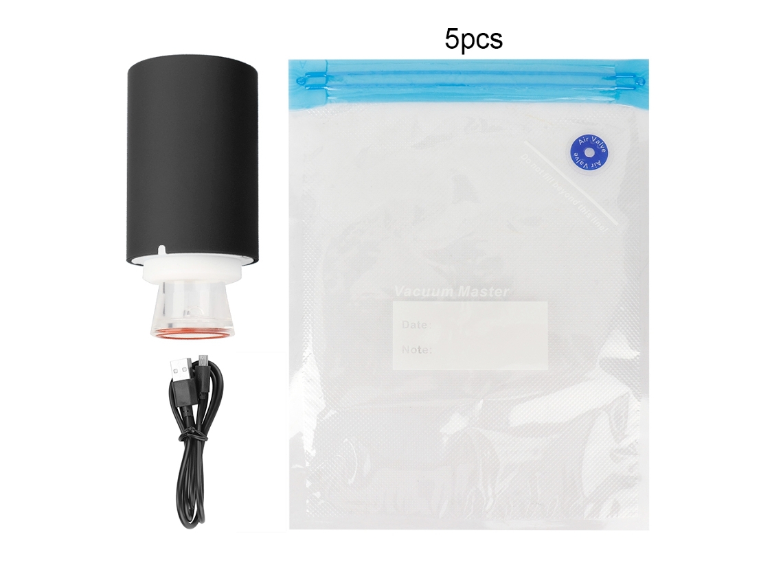 Laxiscreed Bomba De Vácuo Para Preservação De Alimentos E Armazenamento De Roupas Com Carregamento Usb
