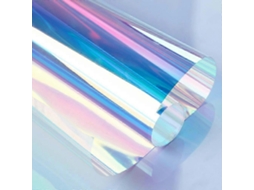 Película Transparente Iridescente Holográfica À Prova D'água Para Janelas, 157 X 39 Cm, Adesiva, Decorativa