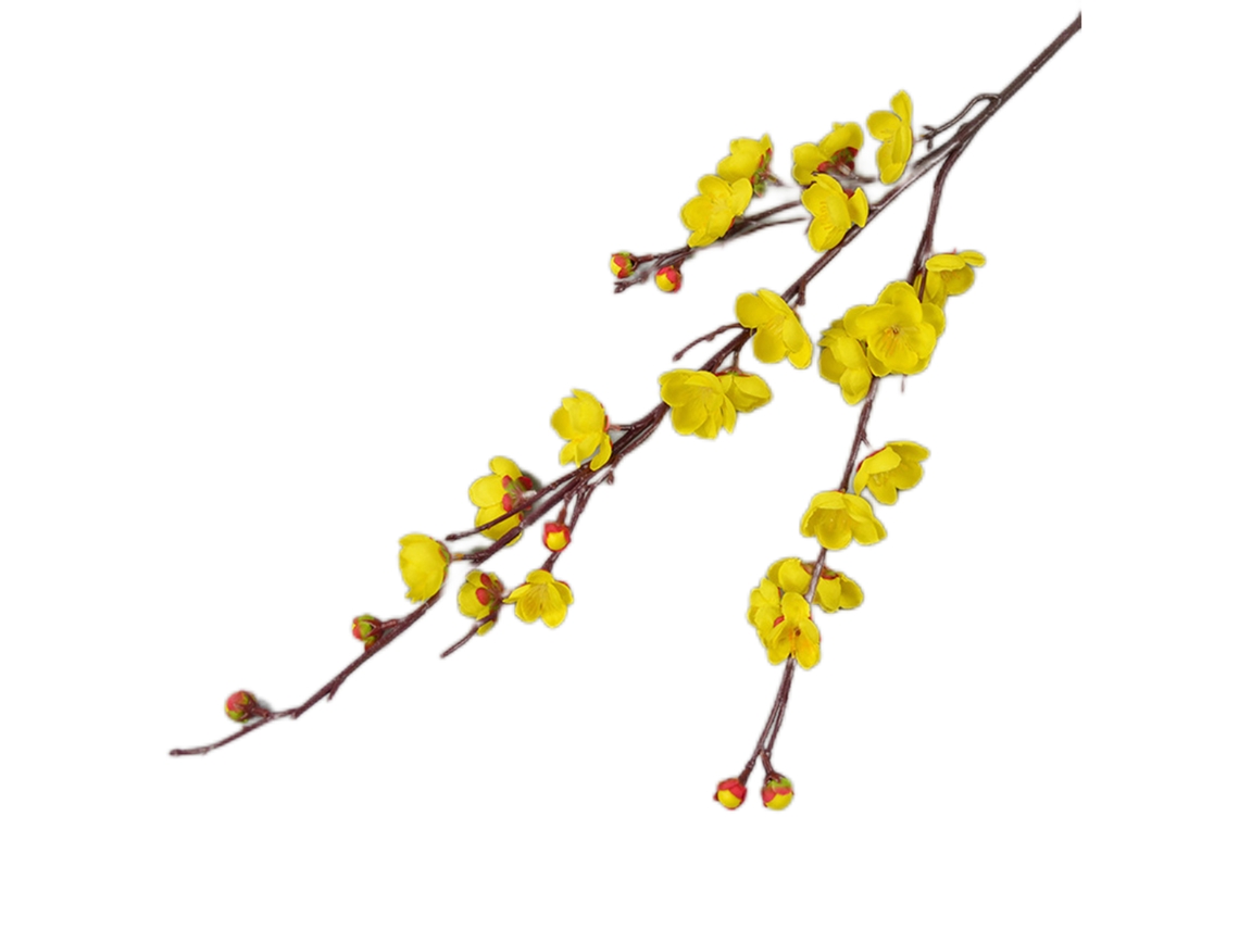 Árvore Artificial de Ameixeira Amarela, 93cm, Tronco Delgado LAXISCREED