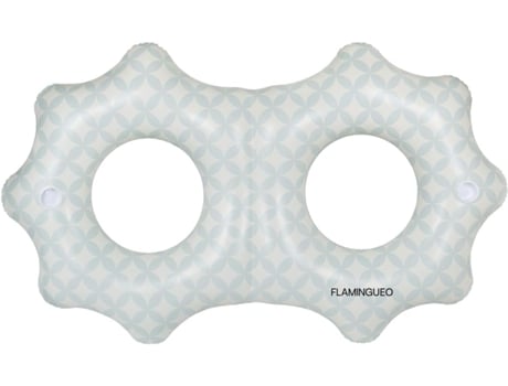 Flutuador Duplo Gigante De Pvc Azul Flamingueo