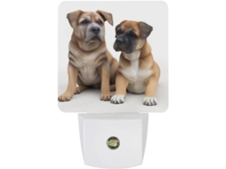 Luz Noturna de Cães, Com Sensor Crepuscular, Luz Led Branca Quente, Lâmpada de Baixo Consumo Quarto, Banheiro