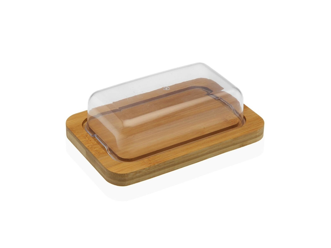 Manteigueira VERSA Bambu Poliestireno 12,5x6x19 cm