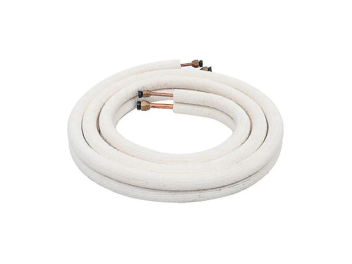 Kit De Tubo De Cobre Isolado Para Ar-condicionado, 3 Metros, Com Par De Bobinas 1/4 E 3/8 Polegadas.