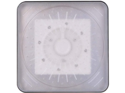 Chuveiro De Teto Ajustável De 6 Polegadas Lijucai Quadrado Em Abs Com Led E Efeito Chuva.