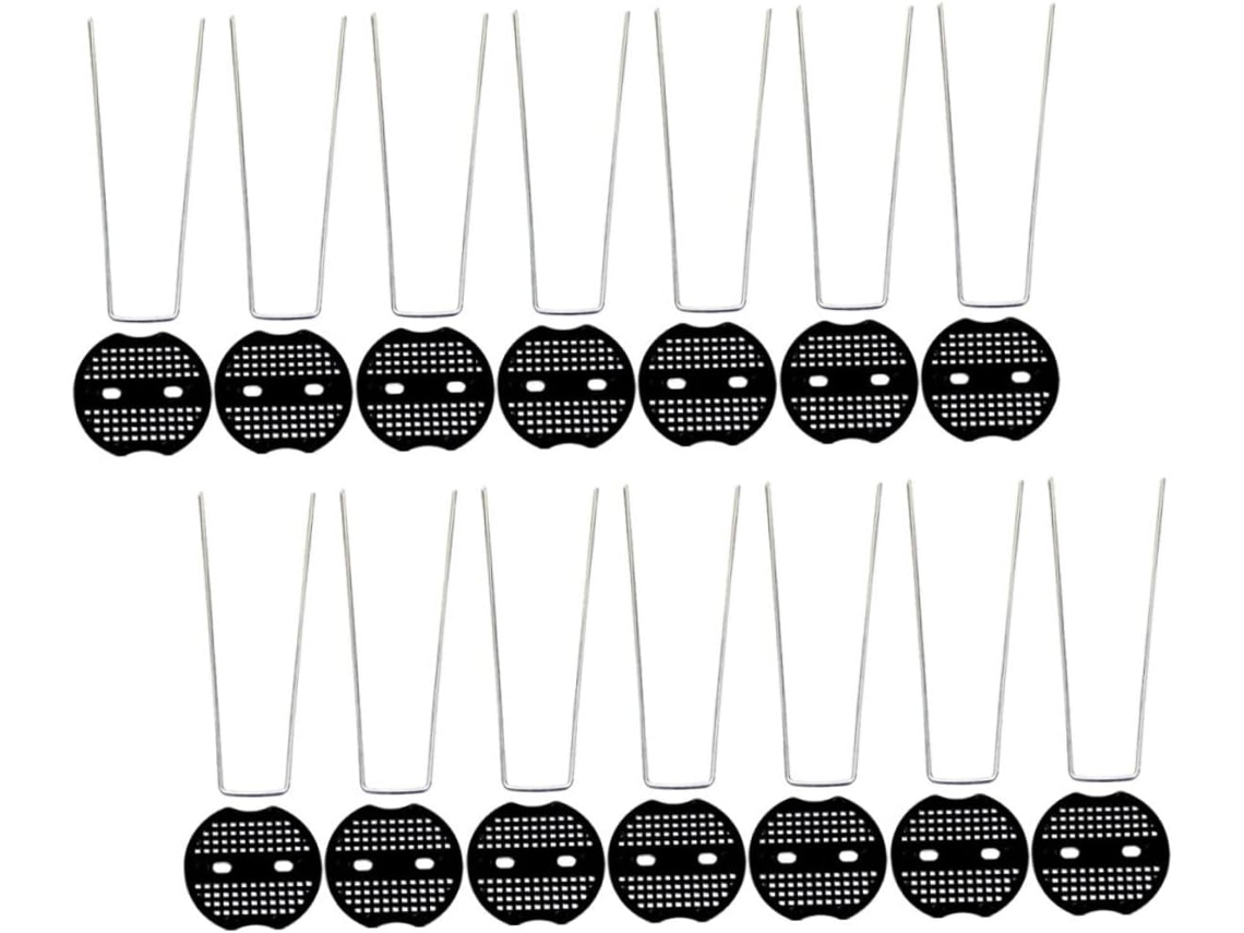 15 Estacas Em Forma De U Para Jardinagem, Gramado E Toalhas De Mesa Externas Suporte Estável Gokoco
