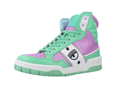 Sapatos de Mulher CHIARA FERRAGNI High Tecido Verde (36)