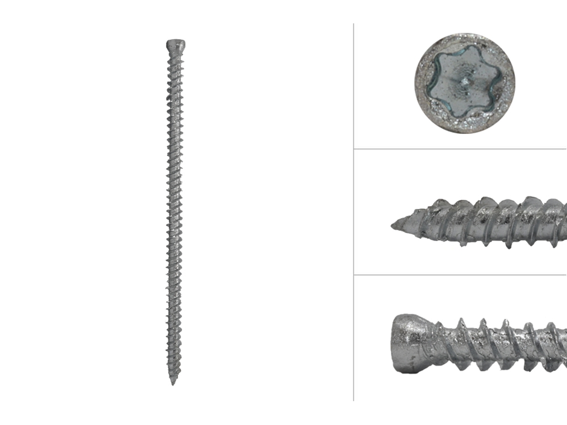 Parafusos Da Estrutura Cabeça Cilíndrica Zincada 7 5 X 152 Mm 100 Peças WOVAR