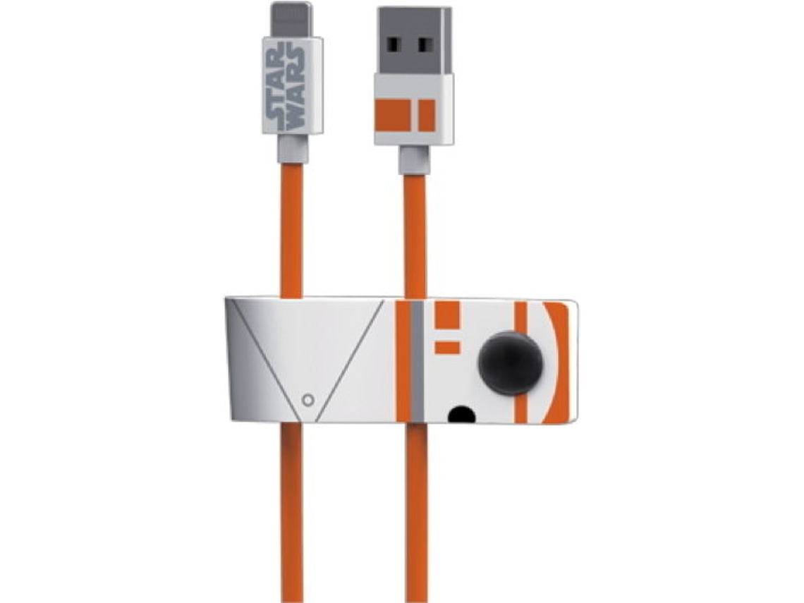 Cabo TRIBE BB-8 (USB - Lightning - 1.2m - Laranja)
