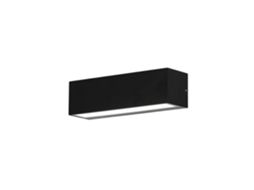Aplique De Parede Exterior Led 10w Em Alumínio, Iluminação Dupla Face, Retangular, Preto, Lena 4000k Branco Neutro