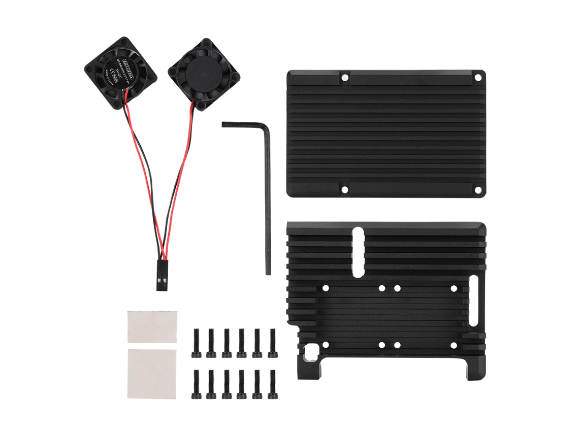Capa Para Raspberry Pi 4b (material De Liga De Alumínio Com Cooler)