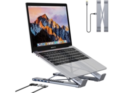 Dock Para Tablet Usb-c, Hub Usb-c 5 Em 1 Com 4 Portas Usb-a 3.0 De