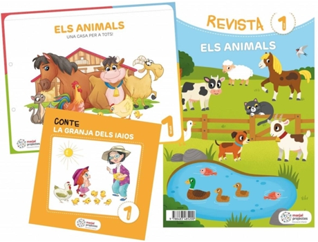 Livro Els Animals 3 Anys. Una Casa Per A Tots! Projectes 2019 de VVAA (Valenciano)