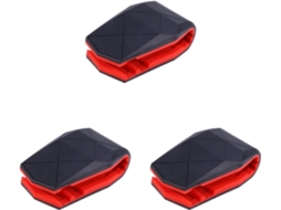 Suporte para Celular Veicular de 3 Peças com Clipe e Base Compacta Vermelha para Navegação. SFUSHOS