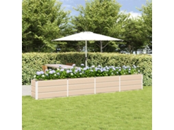 Vidaxl Floreira Ivory 320 X 40 X 45 Cm Aço