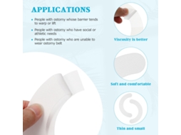 20 Tiras Protectoras Adhesivas Para Piel De Ostomía