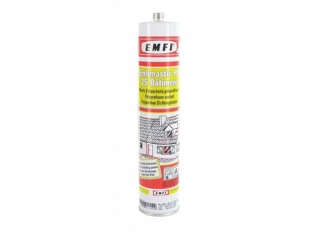 Selante Poliuretano para Construção Pu25 Cinza Cartucho 300 Ml 74064Ae414 EMFI