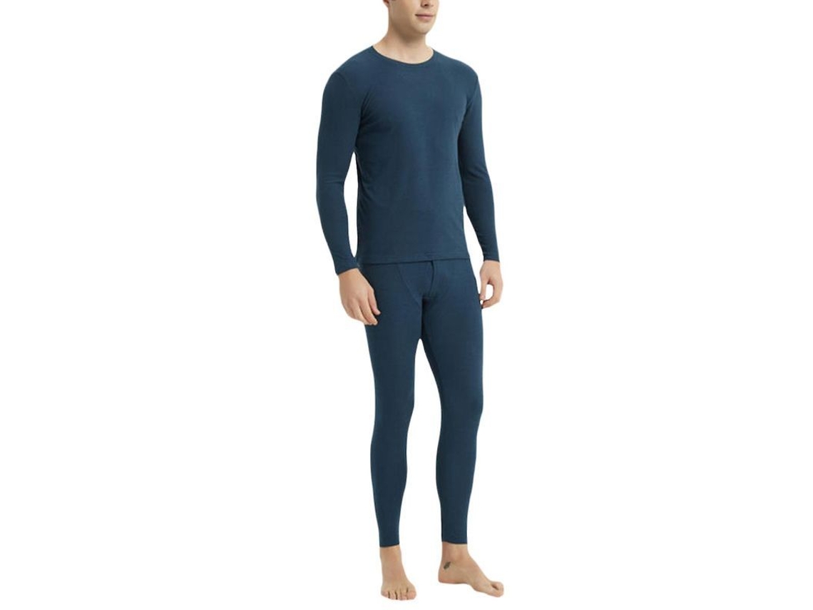 2026 ropa Interior Térmica para Hombre Mystdiy Long Johns com Modelagem Corporal e Manga Longa Anti pilling