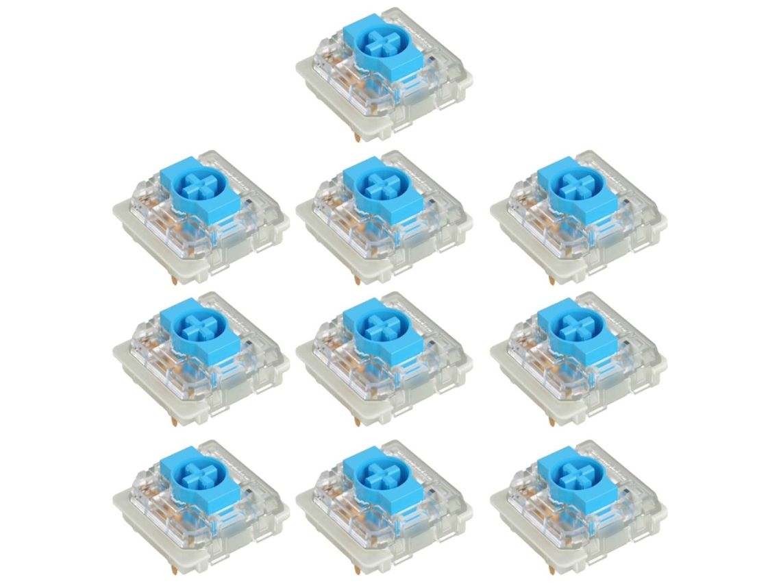 Lurelia Switch De Baixo Perfil, Vermelho, Marrom E Azul, Para Teclado, Ultrafino, Hot Swap