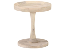 Side Table, Side Tables Vidaxl Marrom Madeira (ø 40  X 45 Cm)