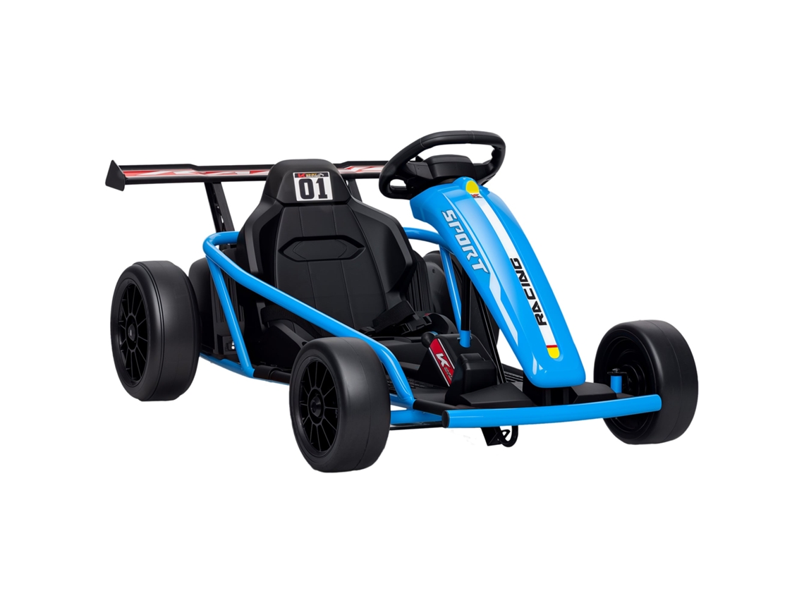 Gokart, Kart Elétrico Infantil, 2 Motores de 24v, Modo Drift, 13 Km/h, 119 X 77 X 54 Cm, Azul PROFESIA BOYANG