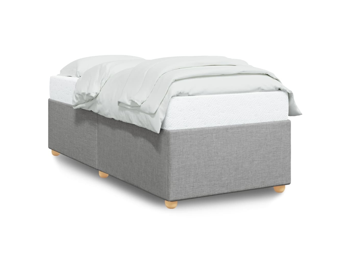 Estrutura de Cama Tecido Cinzento Claro MAISON EXCLUSIVE (100x200 cm)