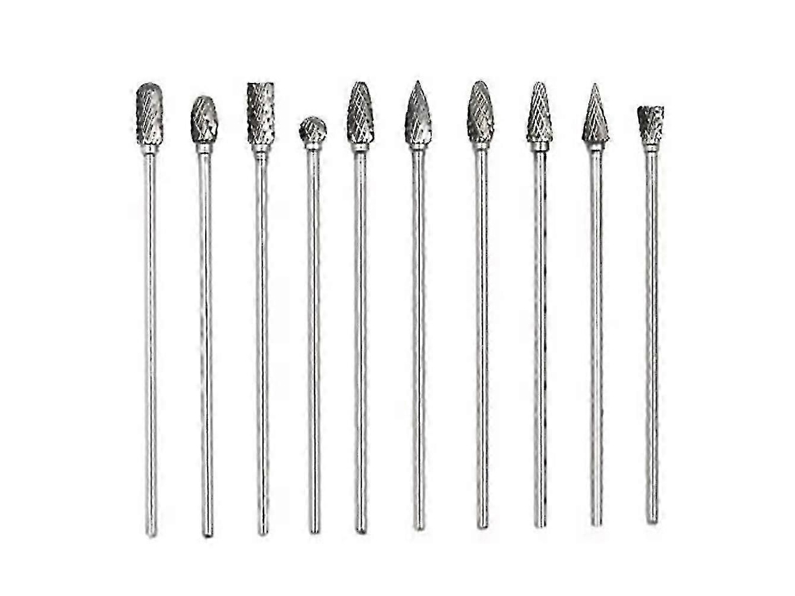 10 Fresas De Carbeto De Tungstênio 4 Polegadas Com Haste 1/8-sdcy