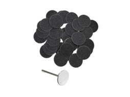 Lixa De Grãos 80 Compatível Com Removedor De Calos Elétrico Para Os Pés, 15 Mm Aquaforge