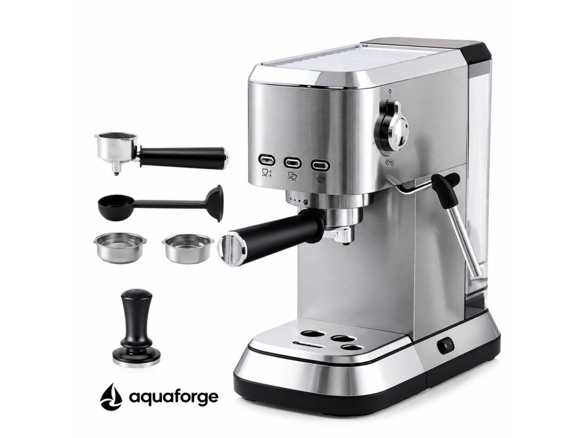 Máquina De Café Aquaforge Com 1,2 L E 19 Bar Para Café