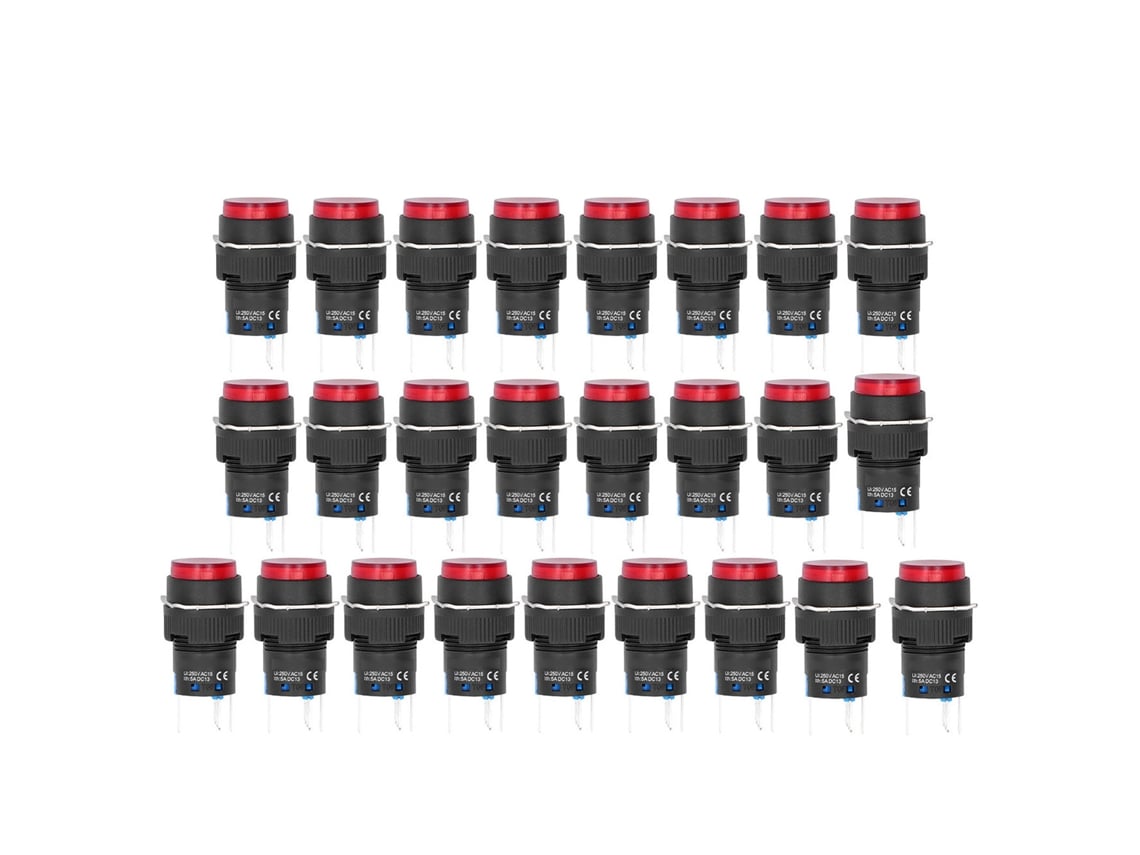 Interruptores com Luz 25 Unidades 12v Compatíveis