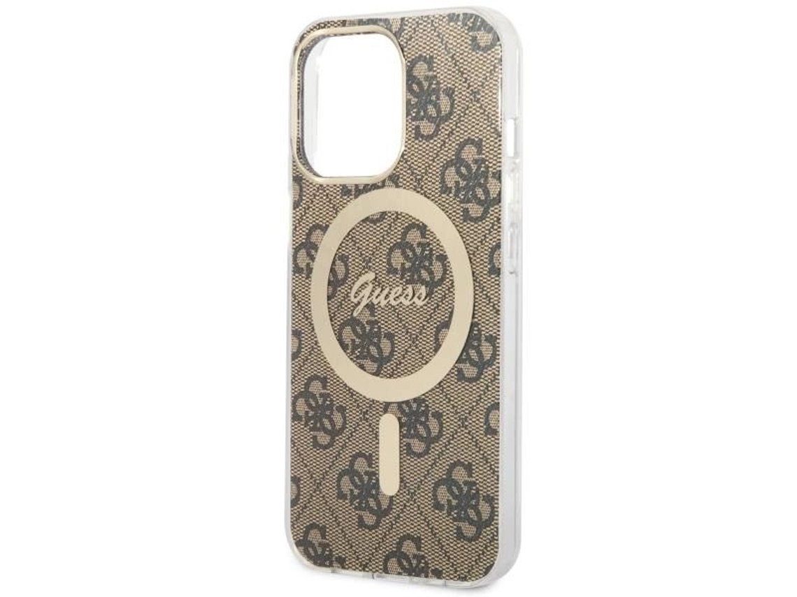 Capa Magsafe para iPhone 13 Pro GUESS Castanho