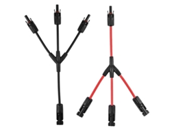 Yuru conector Solar Y3, 2pcs Profissional À Prova de Água para Painéis Fotovoltaicos em Paralelo Mmf + Ffm (1 para 3 Ramificações)
