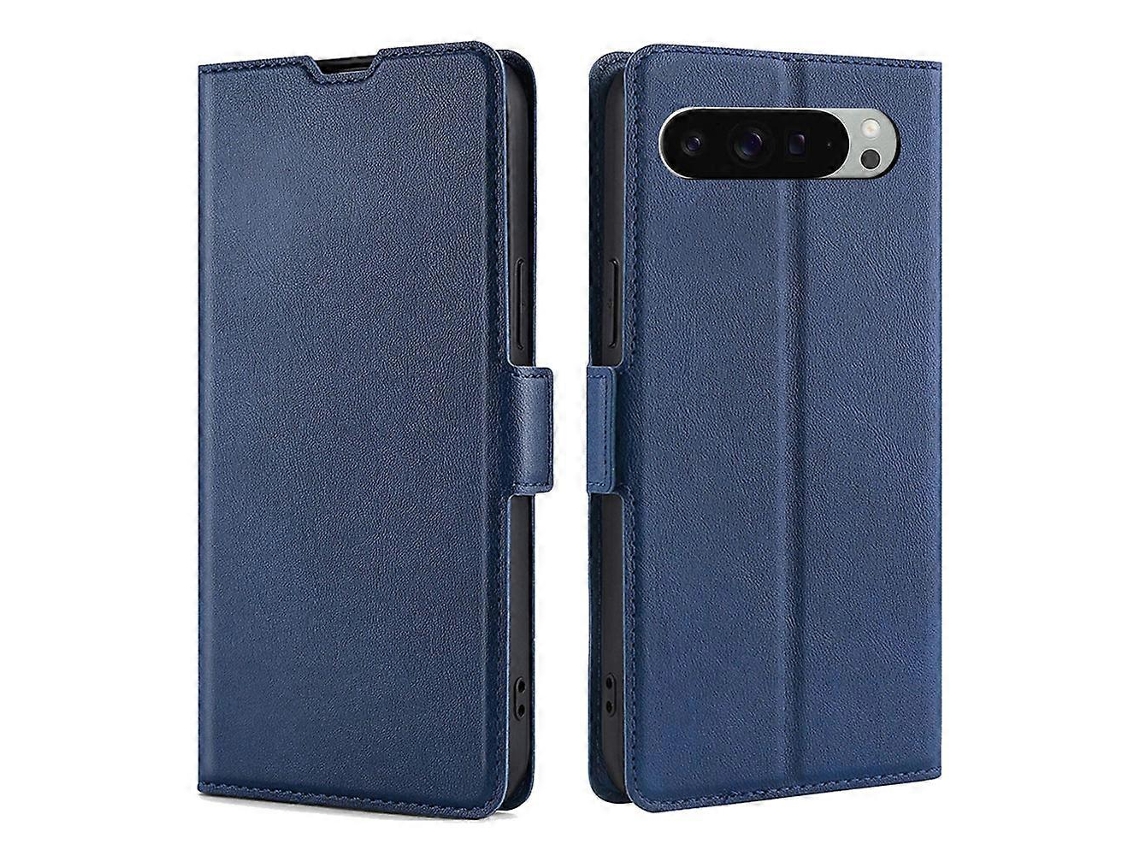Capa De Celular De Couro Ultrafina Com Fivela Lateral E Flip Horizontal