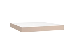 Pocket Spring Bed Mattress, Pocket Spring Bed Mattresses Vidaxl Marrom Couro Artificial (160 X 200 Cm)