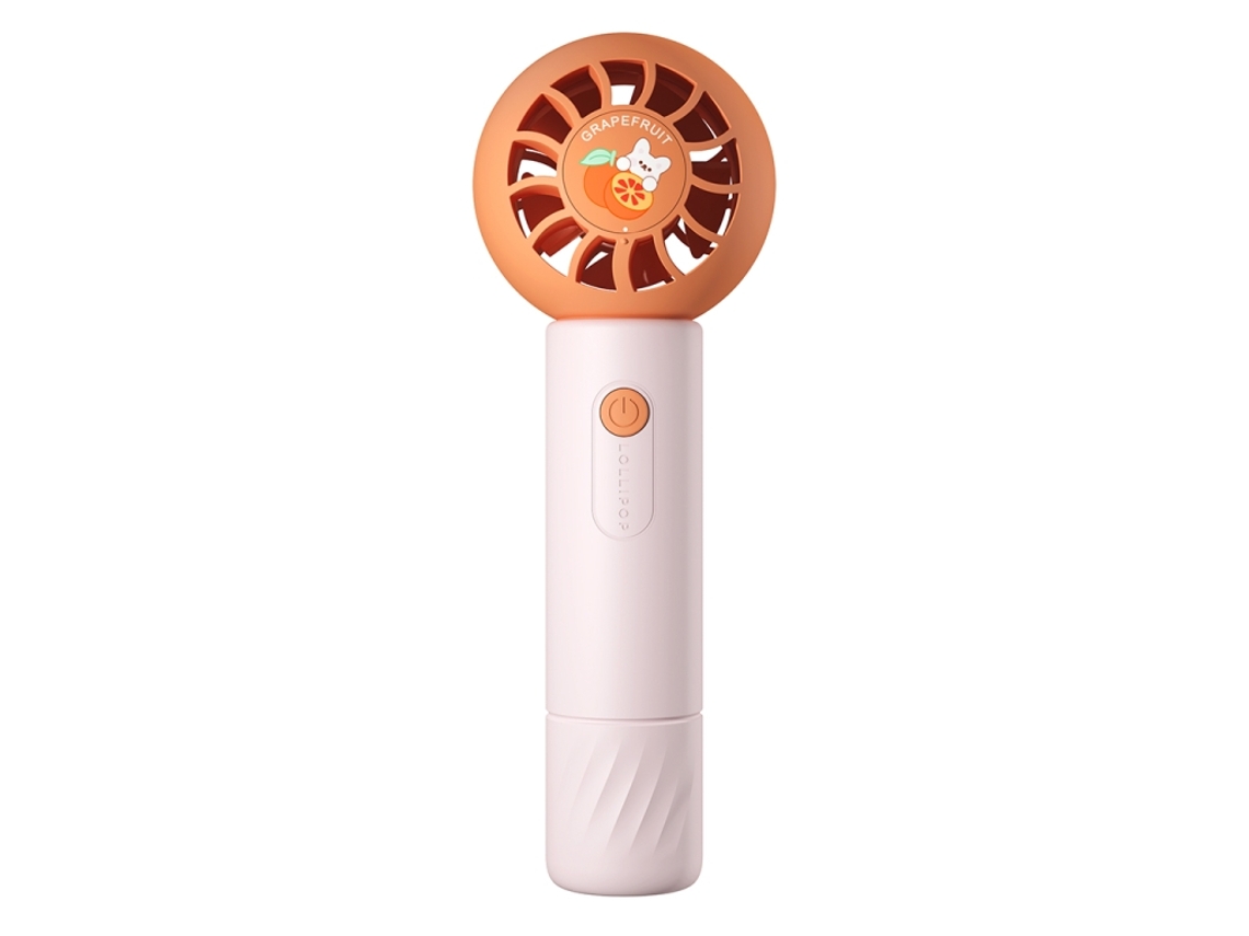 Mini Ventilador de Mão Mf062 Design Pirulito Usb Laranja XIAOMOYU
